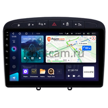 Peugeot 308, 408, RCZ 2007-2022 (черная) Teyes CC3 4/32 9 дюймов RM-9-0705 на Android 10 (4G-SIM, DSP, QLed)