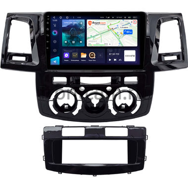 Toyota Fortuner, Hilux 7 2004-2015 (черная, глянцевая) Teyes CC3 4/32 9 дюймов RM-9-2212 на Android 10 (4G-SIM, DSP, QLed)