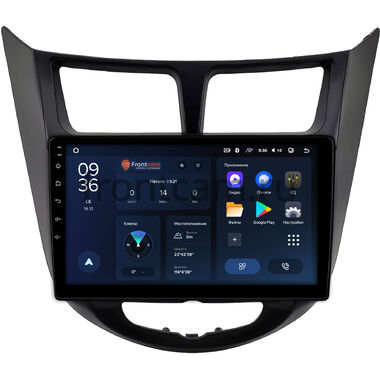 Hyundai Solaris, Accent 4 2010-2019 (черная, матовая) Teyes CC3L WIFI 2/32 9 дюймов RM-9-2093 на Android 8.1 (DSP, IPS, AHD)