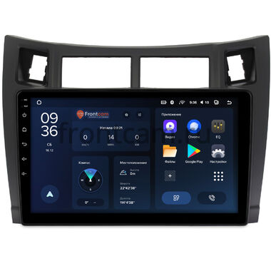 Toyota Vitz 2 (XP90), Yaris 2 2005-2012 (черная, матовая) Teyes CC3L WIFI 2/32 9 дюймов RM-9122 на Android 8.1 (DSP, IPS, AHD)