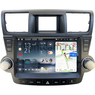 Toyota Highlander (U40) 2007-2013 (Тип3) Teyes CC4 Pro 2K 12/256 10.36 дюймов RM-10-1179 на Android 13 (4G-SIM, DSP, QLed, AI)