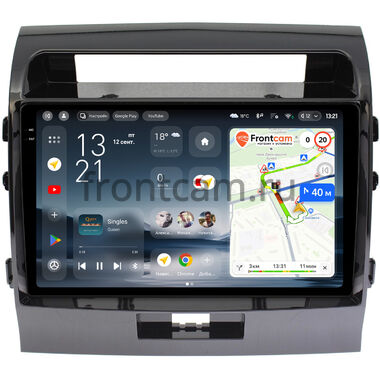 Toyota Land Cruiser 200 2007-2015 (Тип D, для авто без NAVI, черная глянцевая) Teyes CC4 Pro 2K 12/256 10.36 дюймов RM-1004 на Android 13 (4G-SIM, DSP, QLed, AI)