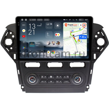 Ford Mondeo 4 2010-2014 (черная, Тип 1) Teyes CC4 Pro 2K 12/256 10.36 дюймов RM-1018 встроенный климат на Android 13 (4G-SIM, DSP, QLed, AI)