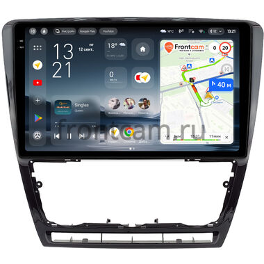 Skoda Octavia A5 2004-2013 (черная, глянцевая) Teyes CC4 Pro 2K 8/128 10.36 дюймов RM-10-0229 на Android 13 (4G-SIM, DSP, QLed, AI)