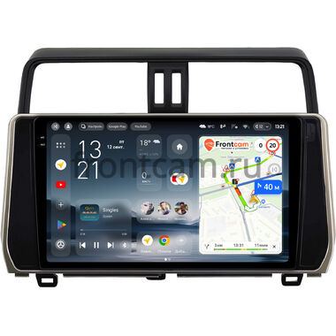 Toyota Land Cruiser Prado 150 2017-2024 (бронзовая) Teyes CC4 Pro 2K 8/128 10.36 дюймов Split System RM-10-0308 на Android 13 (4G-SIM, DSP, QLed, AI) (для авто с 4 камерами)