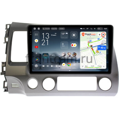 Honda Civic 8 4D 2005-2012 (левый руль, седан) Teyes CC4 2K 8/128 10.36 дюймов RM-10-063 на Android 14 (4G-SIM, DSP, QLed, AI)