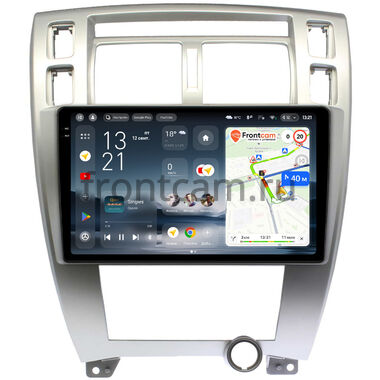 Hyundai Tucson 2004-2010 (серебряная) Teyes CC4 Pro 2K 8/128 10.36 дюймов RM-10-HY166T на Android 13 (4G-SIM, DSP, QLed, AI)