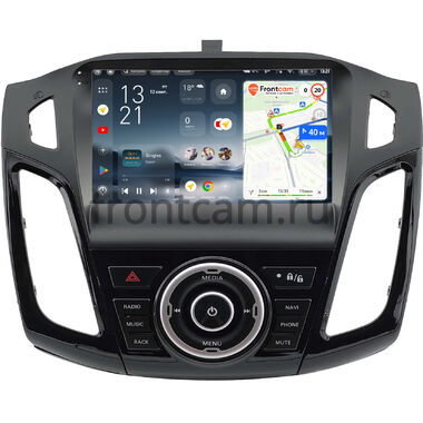 Ford Focus 3 2011-2019 (черная, глянцевая, Тип 2) Teyes CC4 Pro 2K 12/256 9.5 дюймов RM-9-0845 на Android 13 (4G-SIM, DSP, QLed, AI)