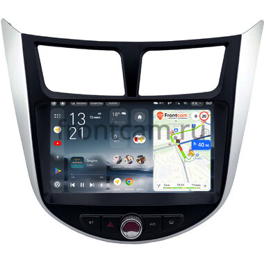 Hyundai Solaris, Accent 4 2010-2019 Teyes CC4 Pro 2K 12/256 9.5 дюймов RM-9-1874 на Android 13 (4G-SIM, DSP, QLed, AI)