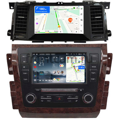 Nissan Patrol (Y62) 2010-2024, Armada 2 2016-2020 (для авто без кнопки APPS) Teyes CC4 Pro 2K 12/256 9.5 дюймов RM-9-2222 на Android 13 (4G-SIM, DSP, QLed, AI)