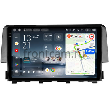 Honda Civic 10 2015-2021 Teyes CC4 Pro 2K 12/256 9.5 дюймов RM-9-650 на Android 13 (4G-SIM, DSP, QLed, AI)