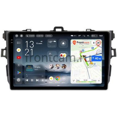 Toyota Corolla (E150) 2006-2013 (черная, без воздуховодов) Teyes CC4 Pro 2K 12/256 9.5 дюймов RM-9094 на Android 13 (4G-SIM, DSP, QLed, AI)