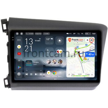 Honda Civic 9 4D 2011-2015 (левый руль, седан) Teyes CC4 Pro 2K 12/256 9.5 дюймов RM-9166 на Android 13 (4G-SIM, DSP, QLed, AI)