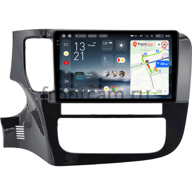 Mitsubishi Outlander 3 2012-2024 (глянцевая) Teyes CC4 Pro 2K 8/128 9.5 дюймов Split System RM-9-0145 на Android 13 (4G-SIM, DSP, QLed, AI)