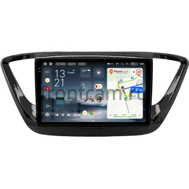 Hyundai Solaris 2 2017-2024 (черная, глянцевая) Teyes CC4 Pro 2K 8/128 9.5 дюймов RM-9-0157 на Android 13 (4G-SIM, DSP, QLed, AI)