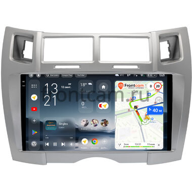 Toyota Vitz 2 (XP90), Yaris 2 2005-2012 (серебряная, Тип 2) Teyes CC4 2K 6/64 9.5 дюймов RM-9-0675 на Android 14 (4G-SIM, DSP, QLed, AI)