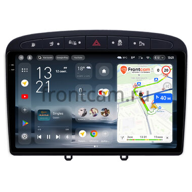 Peugeot 308, 408, RCZ 2007-2022 (черная) Teyes CC4 Pro 2K 8/128 9.5 дюймов RM-9-0705 на Android 13 (4G-SIM, DSP, QLed, AI)
