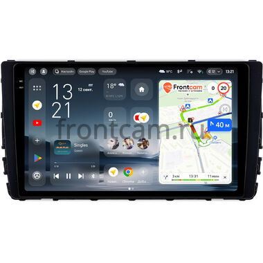 Volkswagen T-Roc 2017-2021, Sagitar 2019-2021, Tharu 2018-2023 (глянцевая) Teyes CC4 2K 8/128 9.5 дюймов RM-9-0980 на Android 14 (4G-SIM, DSP, QLed, AI)