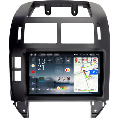Volkswagen Polo 4 2001-2009 (черная) Teyes CC4 Pro 2K 8/128 9.5 дюймов RM-9-1229 на Android 13 (4G-SIM, DSP, QLed, AI)