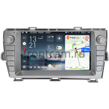 Toyota Prius 3 (XW30) 2009-2015 (левый руль, для авто без JBL) Teyes CC4 Pro 2K 8/128 9.5 дюймов Split System RM-9-1326 на Android 13 (4G-SIM, DSP, QLed, AI)