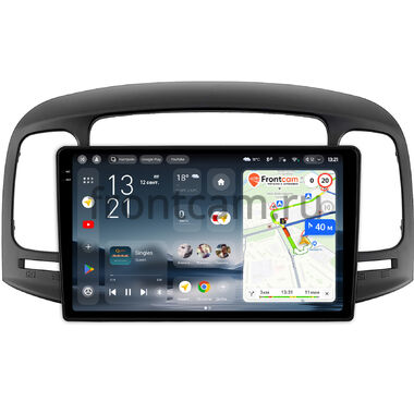 Hyundai Verna 2005-2010 (черная) Teyes CC4 Pro 2K 8/128 9.5 дюймов RM-9-1411 на Android 13 (4G-SIM, DSP, QLed, AI)