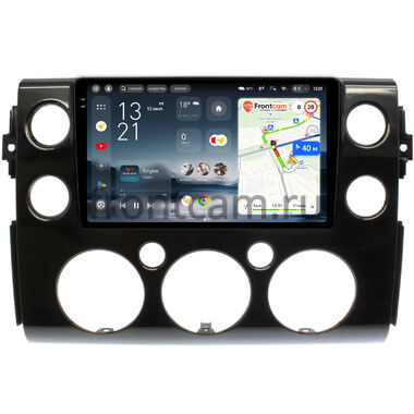 Toyota FJ Cruiser 2006-2022 (черная, глянцевая) Teyes CC4 Pro 2K 8/128 9.5 дюймов RM-9-188 на Android 13 (4G-SIM, DSP, QLed, AI)