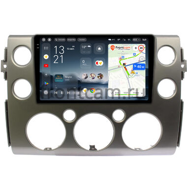 Toyota FJ Cruiser 2006-2022 (серебро) Teyes CC4 Pro 2K 8/128 9.5 дюймов RM-9-189 на Android 13 (4G-SIM, DSP, QLed, AI)