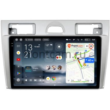 Ford Fiesta (Mk5) 2002-2008 (серебро) Teyes CC4 Pro 2K 8/128 9.5 дюймов Split System RM-9-2069 на Android 13 (4G-SIM, DSP, QLed, AI)