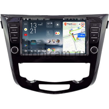 Nissan Qashqai 2, X-Trail (T32) 2013-2022 (для авто с климат-контролем, с 1 камерой, без NAVI, без кругового обзора) Teyes CC4 2K 8/128 9.5 дюймов RM-9-2140 на Android 14 (4G-SIM, DSP, QLed, AI)