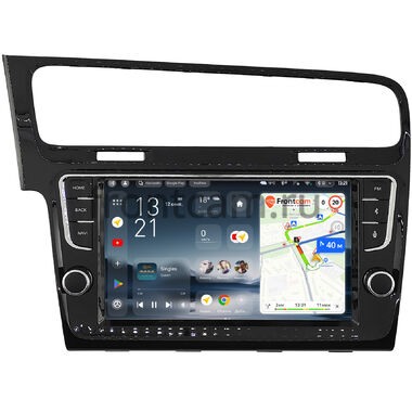 Volkswagen Golf 7 2012-2022 (черная, глянцевая) Teyes CC4 Pro 2K 8/128 9.5 дюймов RM-9-3461 на Android 13 (4G-SIM, DSP, QLed, AI)