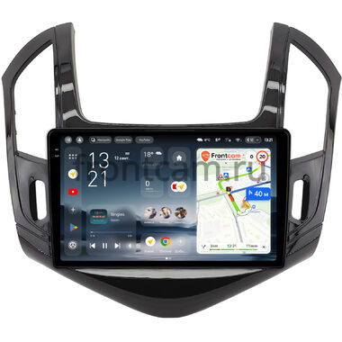 Chevrolet Cruze 2012-2016 (черная, глянцевая) Teyes CC4 Pro 2K 8/128 9.5 дюймов RM-9-425 на Android 13 (4G-SIM, DSP, QLed, AI)