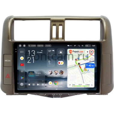 Toyota Land Cruiser Prado 150 2009-2013 (для авто с Navi и JBL Synthesis, цвет бронза) Teyes CC4 Pro 2K 8/128 9.5 дюймов RM-9005-1 на Android 13 (4G-SIM, DSP, QLed, AI)