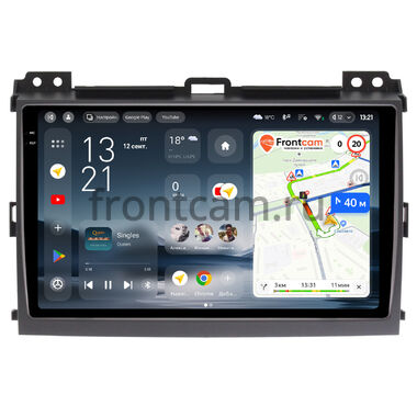 Toyota Land Cruiser Prado 120 2002-2009 с усилителем Teyes CC4 Pro 2K 8/128 9.5 дюймов Split System RM-9064 на Android 13 (4G-SIM, DSP, QLed, AI)