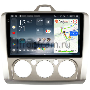 Ford Focus 2 2005-2011 (авто с кондиционером) Teyes CC4 Pro 2K 8/128 9.5 дюймов Split System RM-9157 на Android 13 (4G-SIM, DSP, QLed, AI)