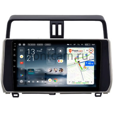 Toyota Land Cruiser Prado 150 2017-2024 (серебряная) Teyes CC4L 4/64 10 дюймов RM-1058 на Android 14 (4G-SIM, IPS, AI) (для авто с 4 камерами)