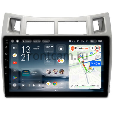 Toyota Vitz 2 (XP90), Yaris 2 2005-2012 (серебряная) Teyes CC4L 6/64 9 дюймов RM-9-100 на Android 14 with DTS® Audio (4G-SIM, DSP IPS, AI)