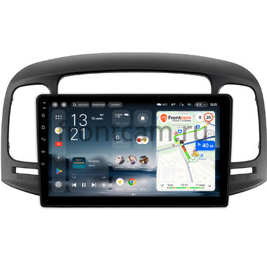 Hyundai Verna 2005-2010 (черная) Teyes CC4L 4/64 9 дюймов RM-9-1411 на Android 14 (4G-SIM, IPS, AI)