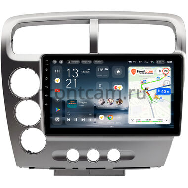 Honda Civic 7 2000-2006 (для авто с климат-контролем, левый руль, серебряная) Teyes CC4L 4/64 9 дюймов RM-9-1479 на Android 14 (4G-SIM, IPS, AI)