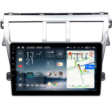 Toyota Belta, Vios, Yaris sedan 2005-2012 (серебряная) Teyes CC4L 6/64 9 дюймов RM-9-1656 на Android 14 with DTS® Audio (4G-SIM, DSP IPS, AI)
