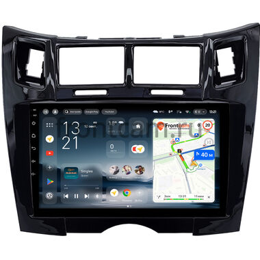 Toyota Vitz 2 (XP90), Yaris 2 2005-2012 (черная, глянцевая, Тип 1) Teyes CC4L 6/64 9 дюймов RM-9-1701 на Android 14 with DTS® Audio (4G-SIM, DSP IPS, AI)