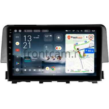 Honda Civic 10 2015-2021 Teyes CC4L 4/64 9 дюймов RM-9-650 на Android 14 (4G-SIM, IPS, AI)