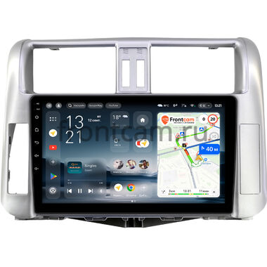 Toyota Land Cruiser Prado 150 2009-2013 (серебристая, для авто без усилителя) Teyes CC4L 6/64 9 дюймов RM-9004 на Android 14 with DTS® Audio (4G-SIM, DSP IPS, AI)