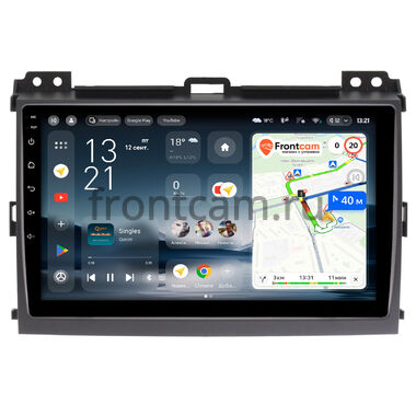 Toyota Land Cruiser Prado 120 2002-2009 с усилителем Teyes CC4L 4/64 9 дюймов RM-9064 на Android 14 (4G-SIM, IPS, AI)