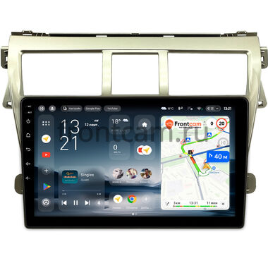 Toyota Belta, Vios, Yaris sedan 2005-2012 (золотая) Teyes CC4L 6/64 9 дюймов RM-9068 на Android 14 with DTS® Audio (4G-SIM, DSP IPS, AI)