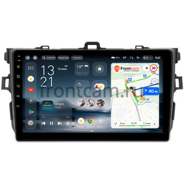 Toyota Corolla (E150) 2006-2013 (черная, без воздуховодов) Teyes CC4L 4/64 9 дюймов RM-9094 на Android 14 (4G-SIM, IPS, AI)
