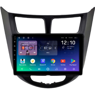 Hyundai Solaris, Accent 4 2010-2019 (черная, матовая) Teyes SPRO PLUS 4/32 9 дюймов RM-9-2093 на Android 10 (4G-SIM, DSP, IPS)