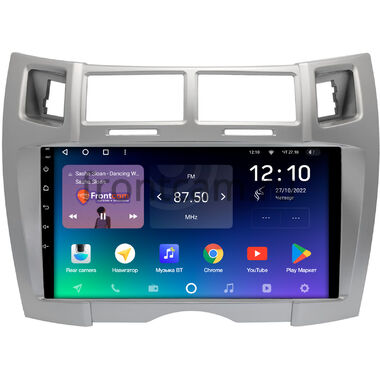 Toyota Vitz 2 (XP90), Yaris 2 2005-2012 (серебренная, Тип 2) Teyes SPRO PLUS 6/128 9 дюймов RM-9-0675 на Android 10 (4G-SIM, DSP, IPS)