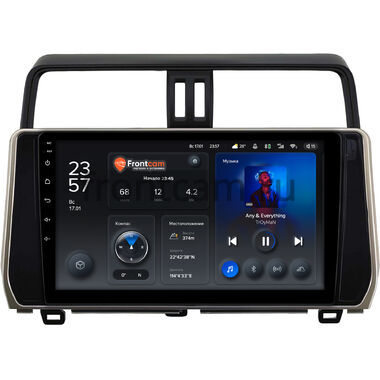 Toyota Land Cruiser Prado 150 2017-2024 (бронзовая) Teyes X1 4G 4/32 10 дюймов RM-10-0308 на Android 10 (4G-SIM, DSP) (для авто с 4 камерами)