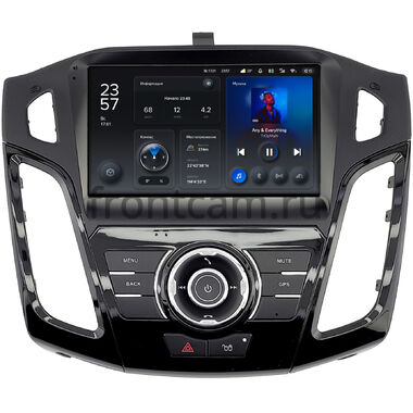 Ford Focus 3 2011-2019 (черная, глянцевая, Тип 1) Teyes X1 4G 4/64 9 дюймов RM-9-2360 на Android 10 (4G-SIM, DSP)