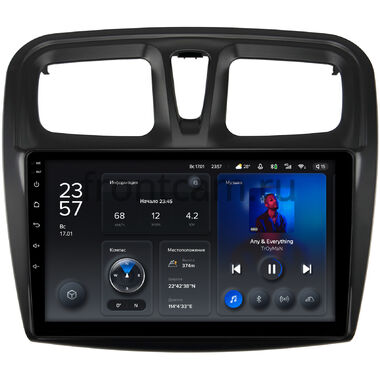 Renault Logan 2, Sandero 2 (Stepway) 2012-2022 Teyes X1 4G 4/64 9 дюймов RM-9-3010 на Android 10 (4G-SIM, DSP)